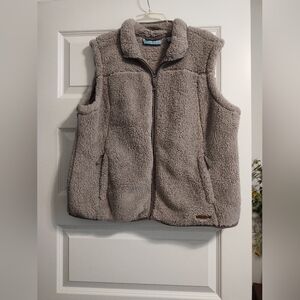 Cozy Women's Sherpa Vest - Gray